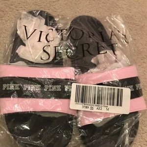 Pink Victoria Secret Slides Size M